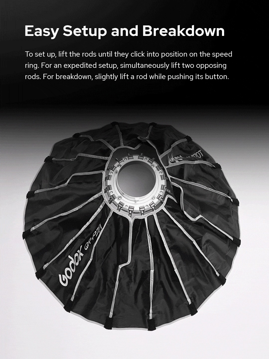 Photo Equipment Easy Foldable Install Portable Studio Umbrella Softbox With Lamp Holder - Buy - View #8