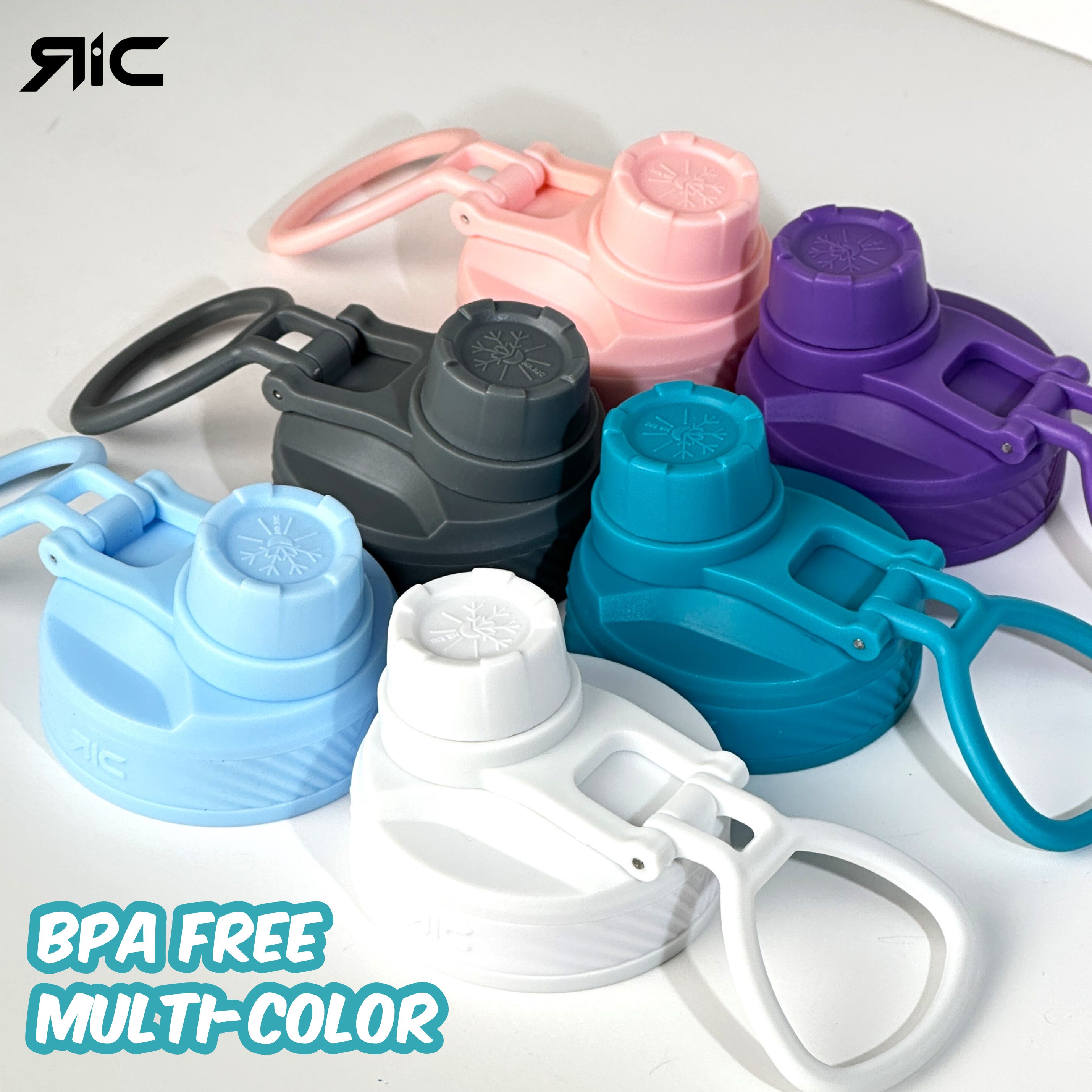 Mr Ric Spout Lid Accessories Wave Rubber for Wide Mouth Water Bottles ...
