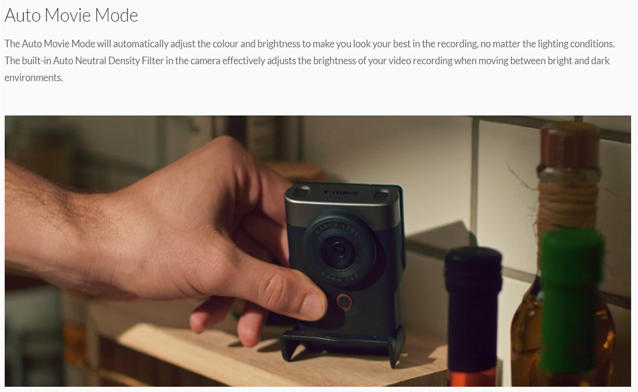 Canon PowerShot V10 Pocket-Sized Camera for Vlogging, Live Streaming ...