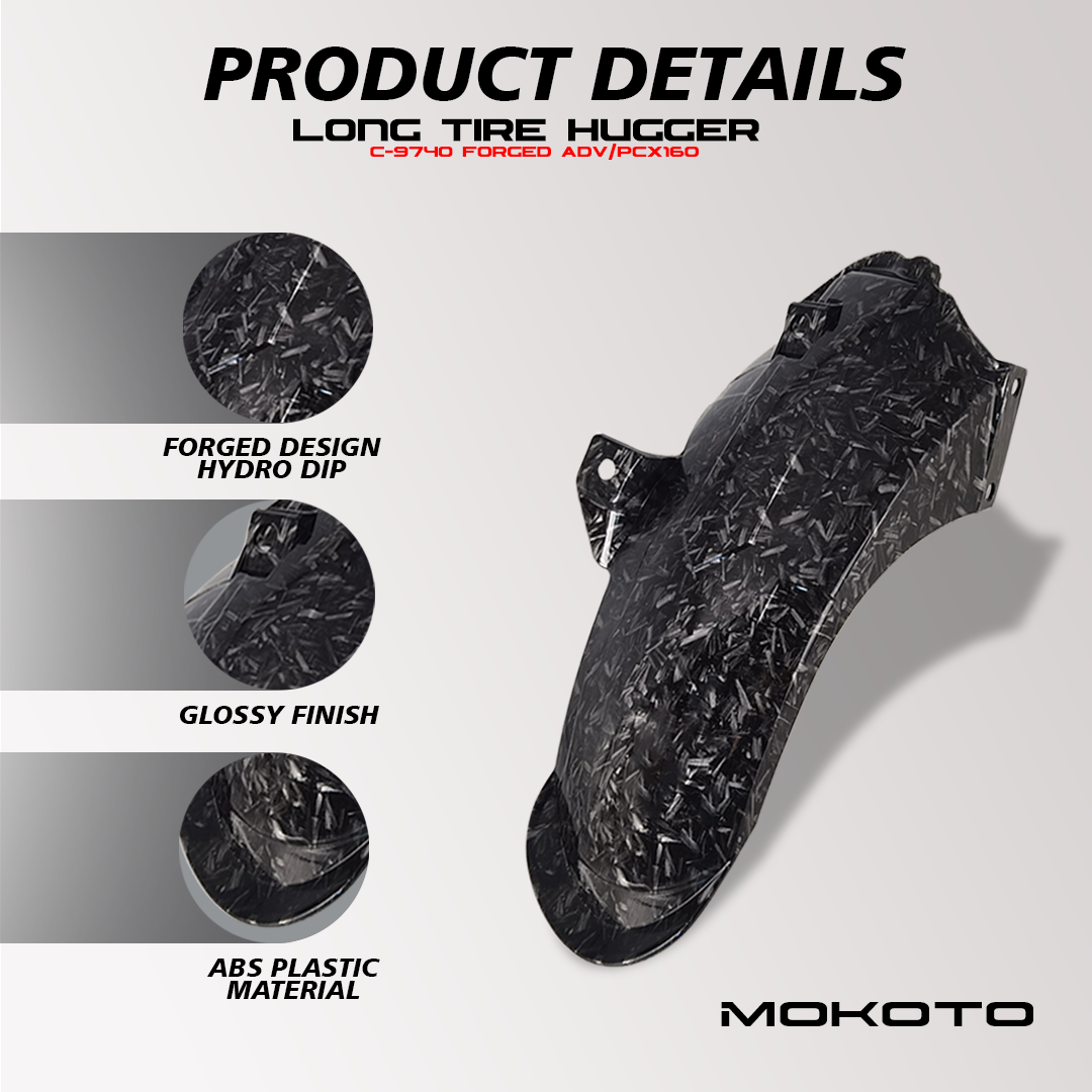 MOKOTO TIRE HUGGER LONG REAR FENDER MUD GUARD FOR ADV 160 PCX 160 ...