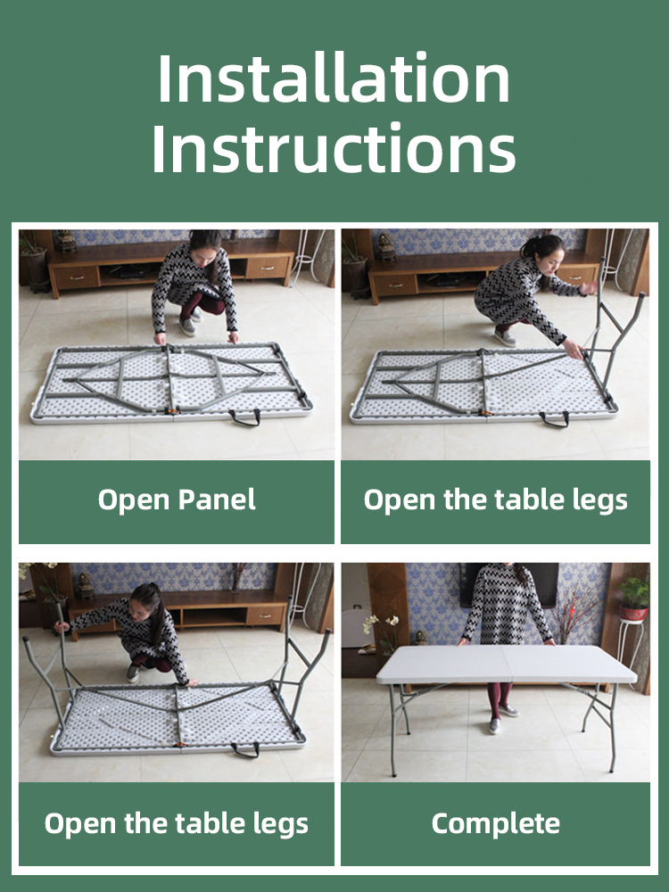 ICON Foldable Table 122cm Folding Table Foldable Table And Chair ...