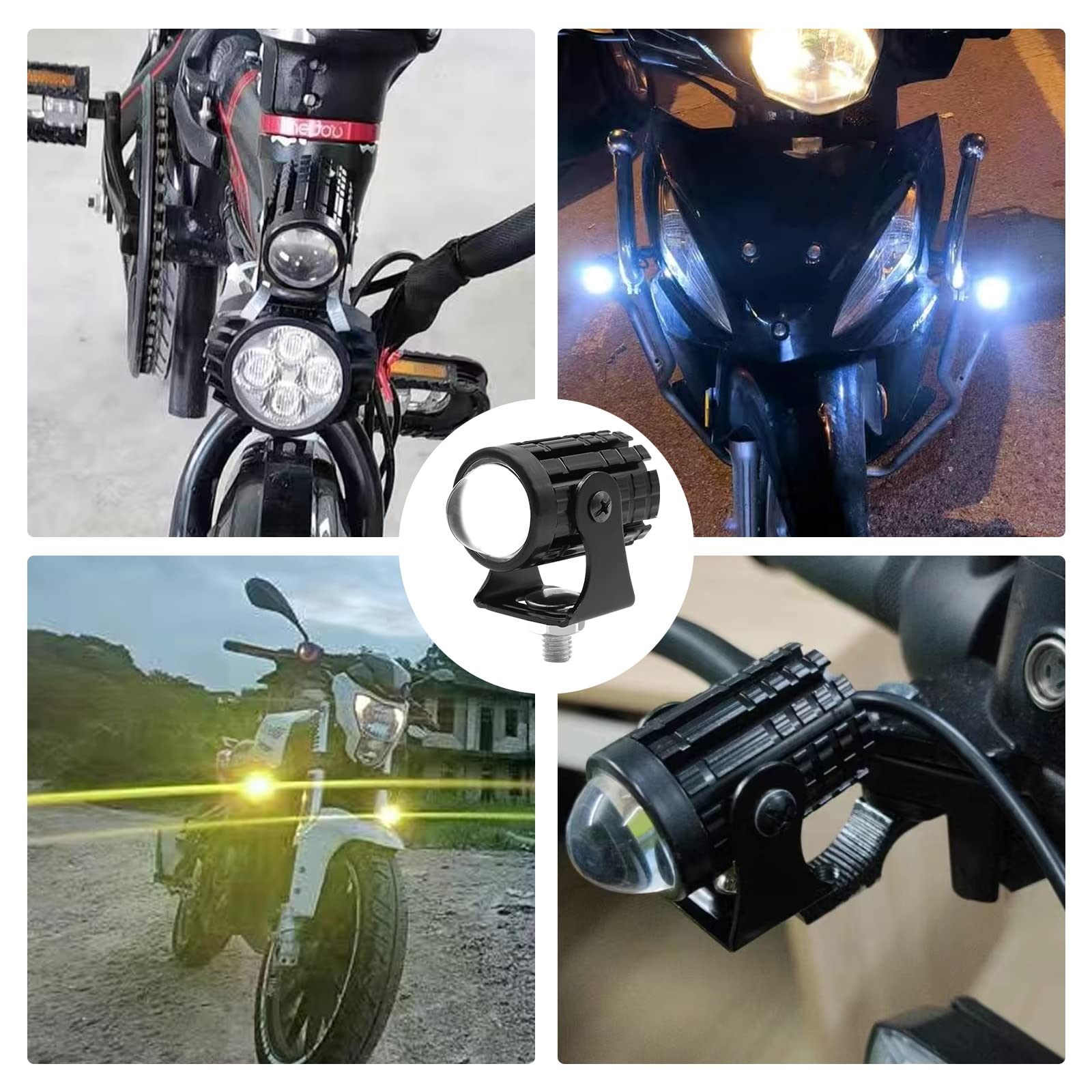 Mini Driving Light White+Yellow Pair of Universal High Quality Led ...