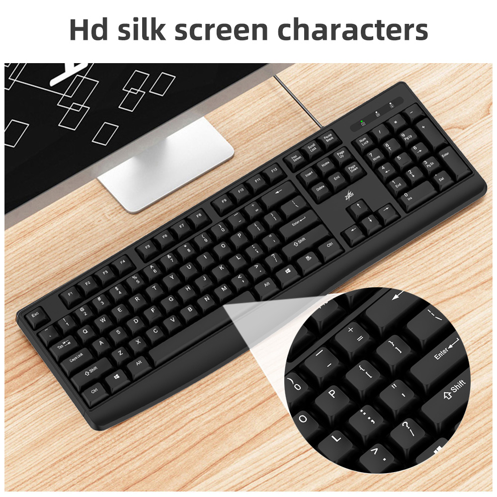 Zeus Office / School Keyboard And Mouse USB Wired Office Desktop Laptop ...