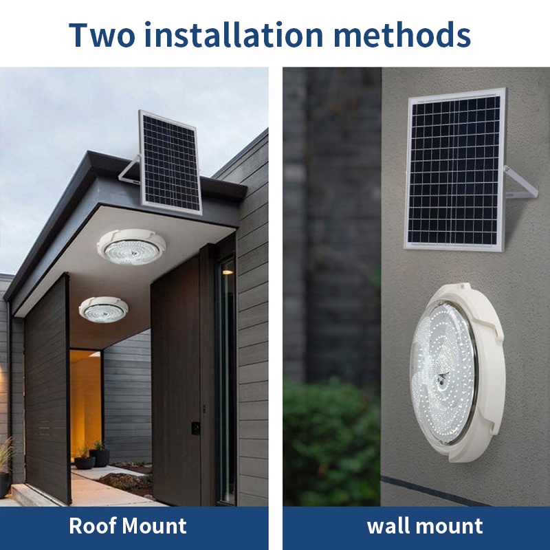 Prometheus solar ceiling light indoor 3 colors solar led lamp outdoor ...