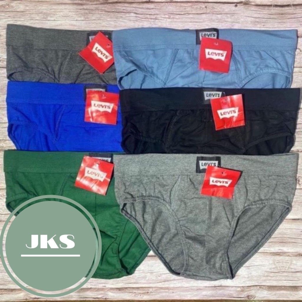 JKS COD☑️6Pieces bench body Men's 100% Cotton Brief New C.A brief ...