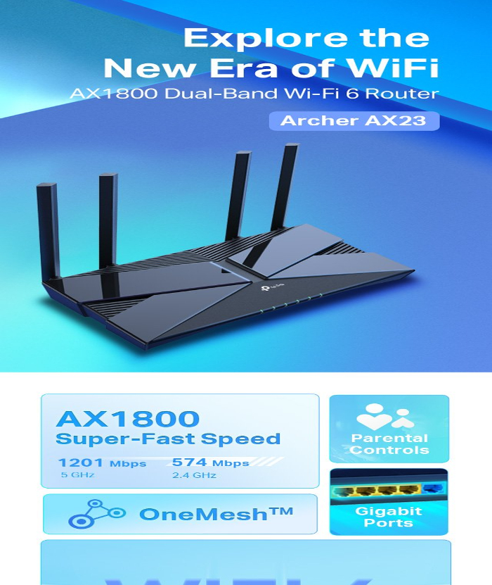 TP-Link Archer AX23 AX1800 Dual-Band Wi-Fi 6 Router | Shopee Philippines