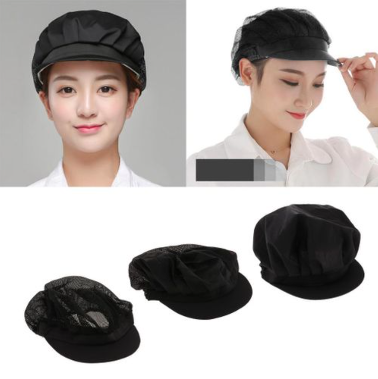3er-Pack Kochmützen – Polyester-Baumwolle, Weiß, Elastisch, Atmungsaktiv, Für Küche, Restaurant & Catering