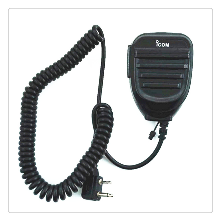 【COD】2Pin Icom Speaker Mic For Walkie Talkie Two Way Radio IC-V8 IC-U8 ...