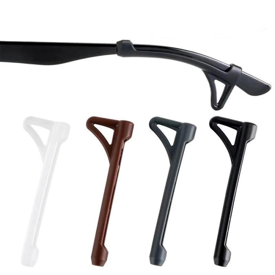 pairs Silicone Glasses Anti-slip Sleeve Long Strip Glasses Leg Grip Ear ...