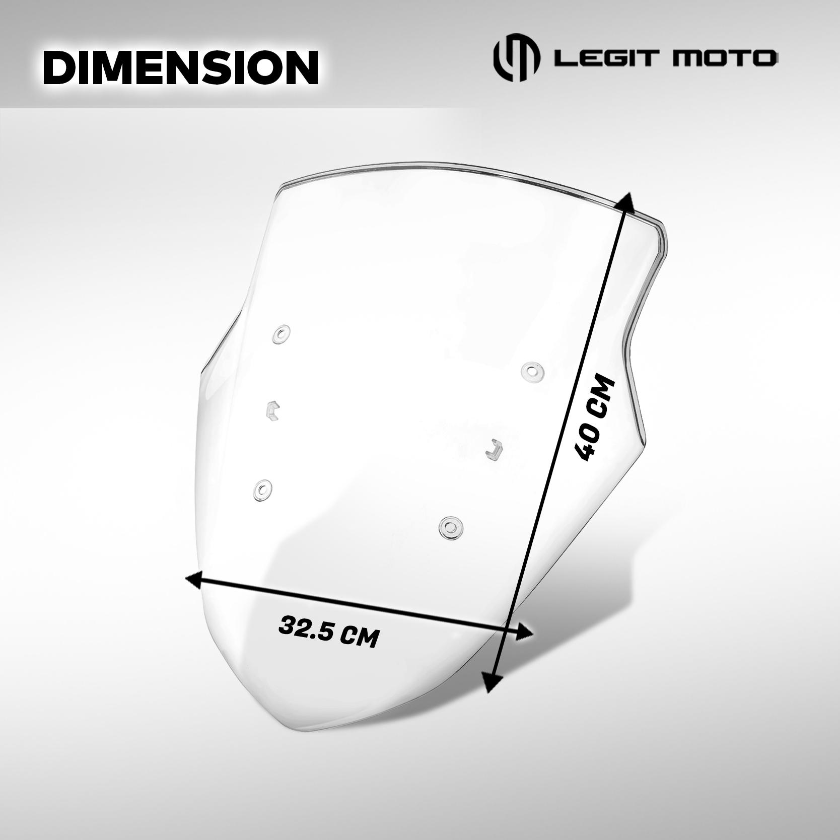LEGITMOTO NMAX V1 VISOR WINDSHIELD CLEAR LENS WIND DEFLECTOR / WIND ...