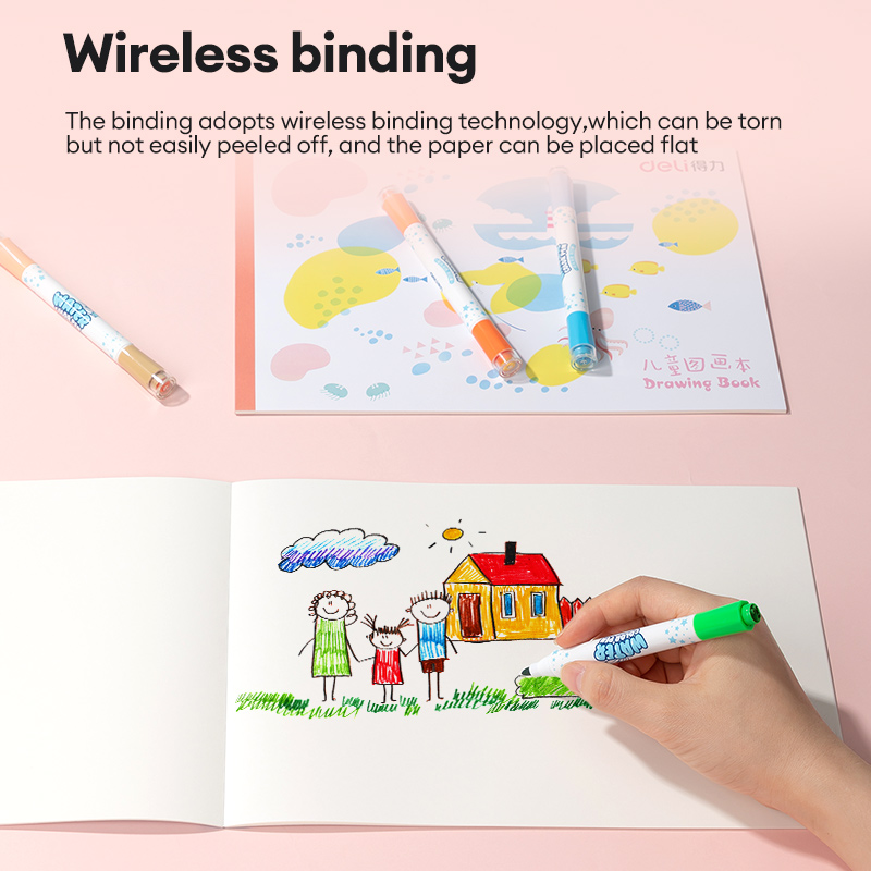 Deli Sketch Books Children's Picture Book Art Blank Painting Book A4 ...