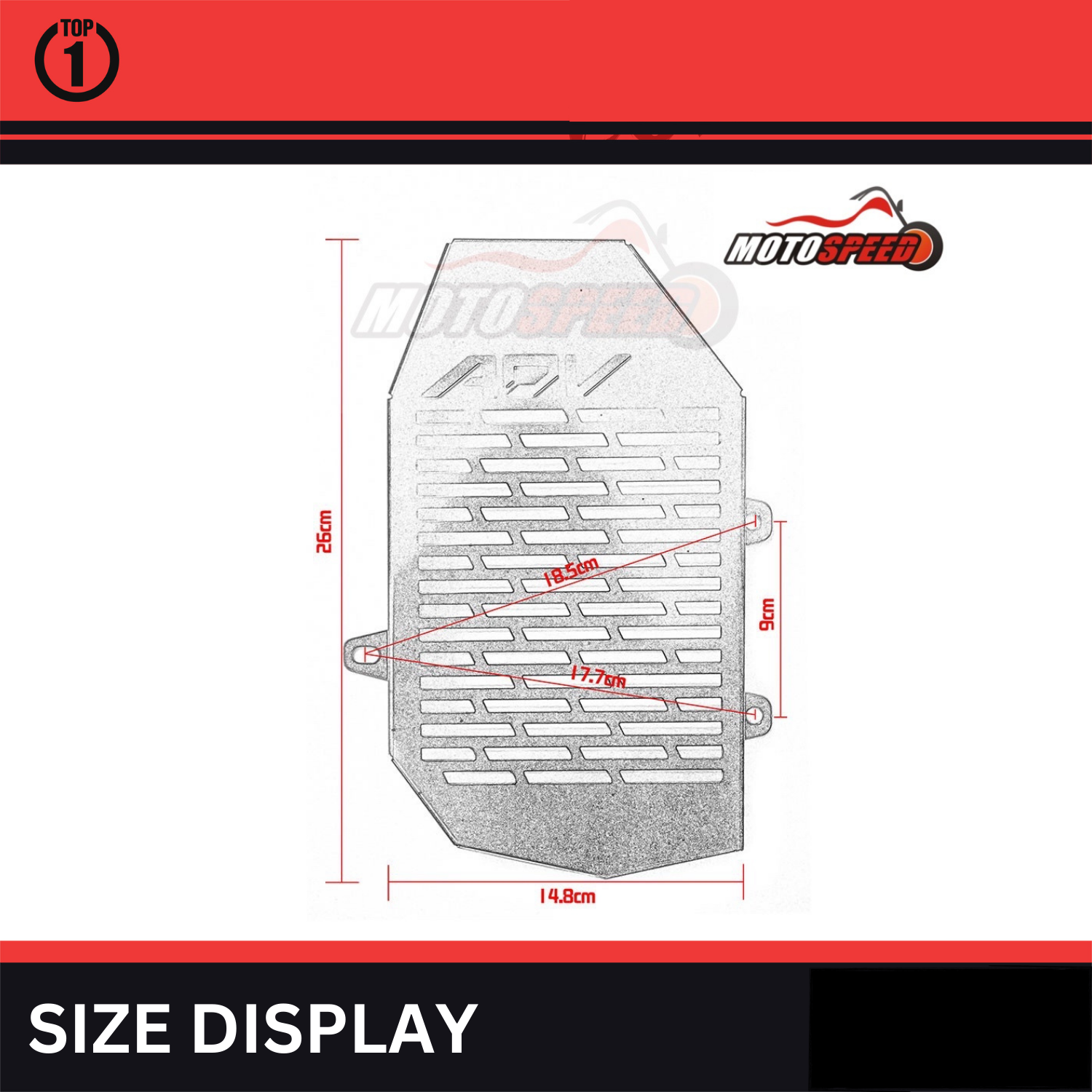 Top1 PH CNC Pure Alloy Radiator Cover For Honda Adv 150 Motorcycle ...