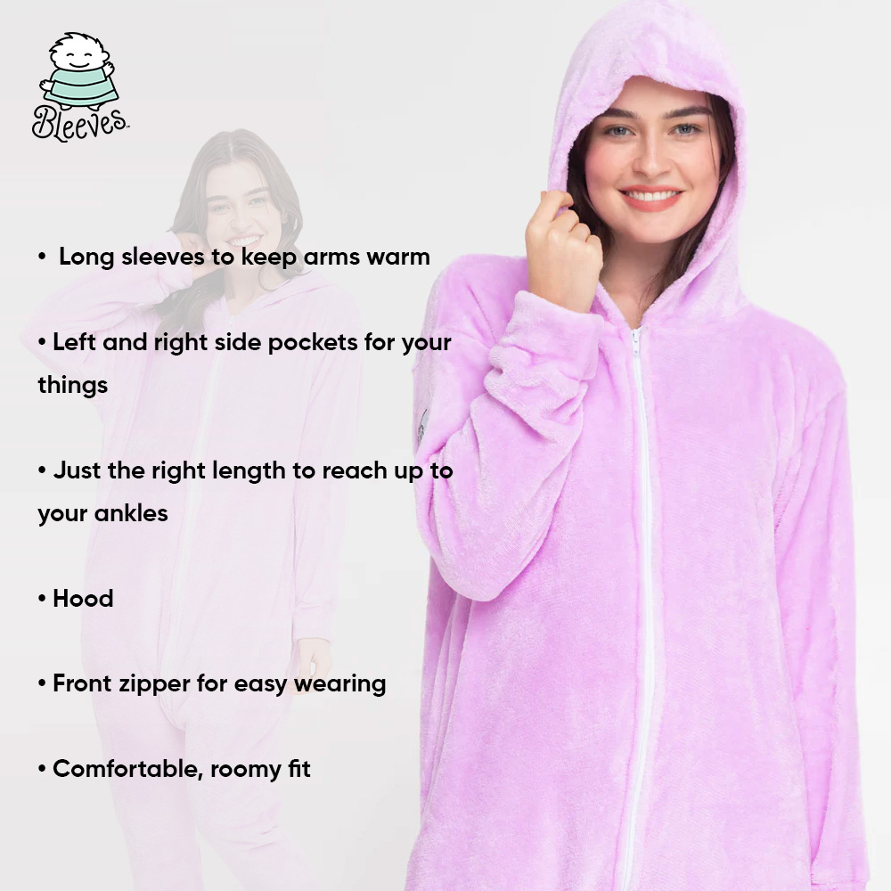 Bleeves® Hot Pink The Onesie Wearable Blanket for Men and Women