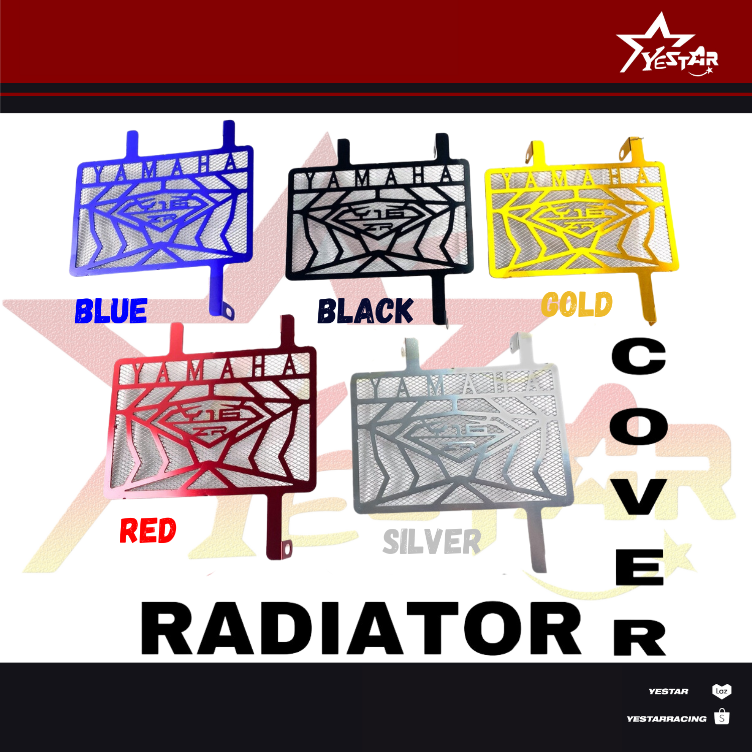 1 PC COD Sniper 155 / 150 / Exciter 150 / VVA Y16zr 155 Radiator Cover ...