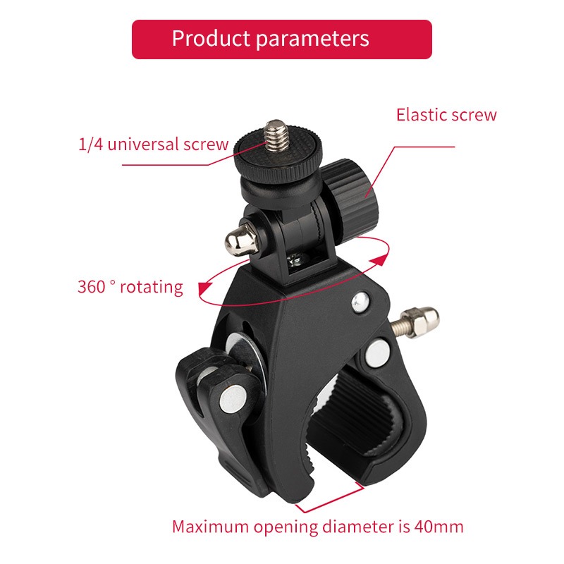 Bicycle Bike Handle Bar Clamp Mount For Gopro Action Camera Gopro Hero ...
