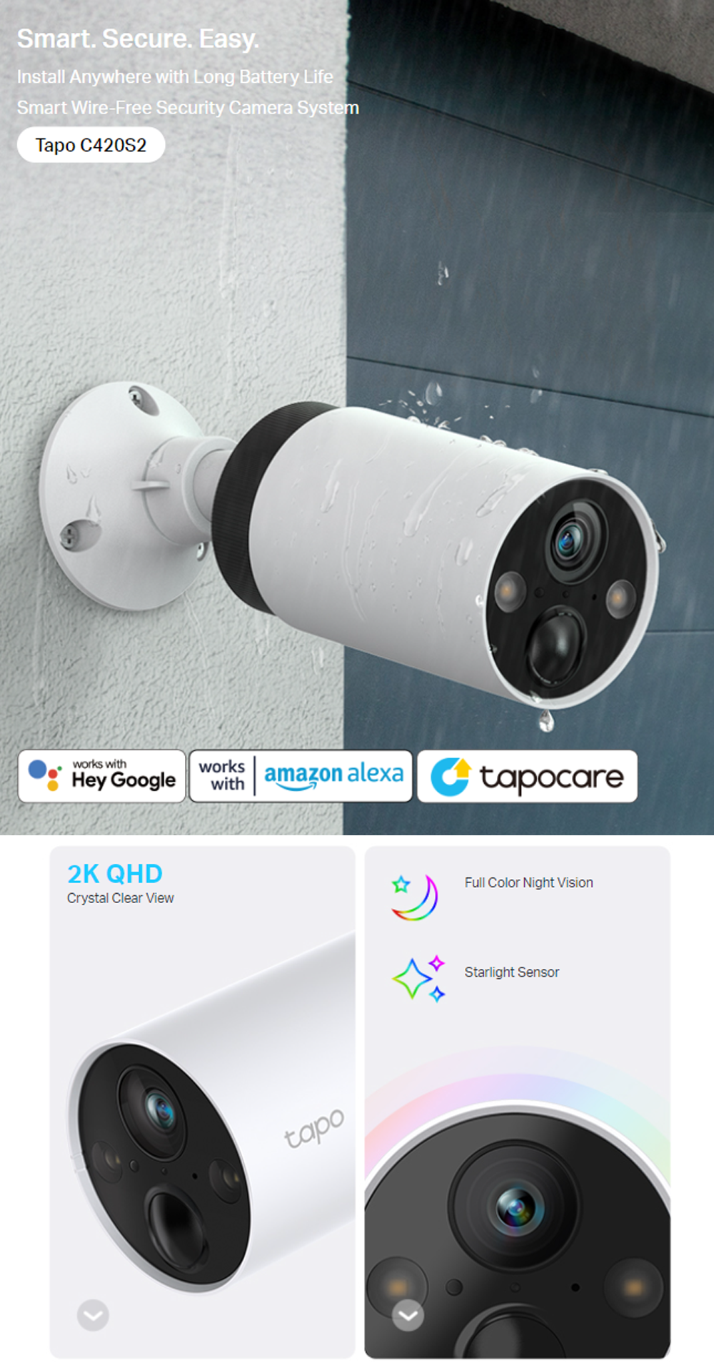 Tapo Official Store | TP-Link | C420 | CCTV | Smart | Wire-Free ...