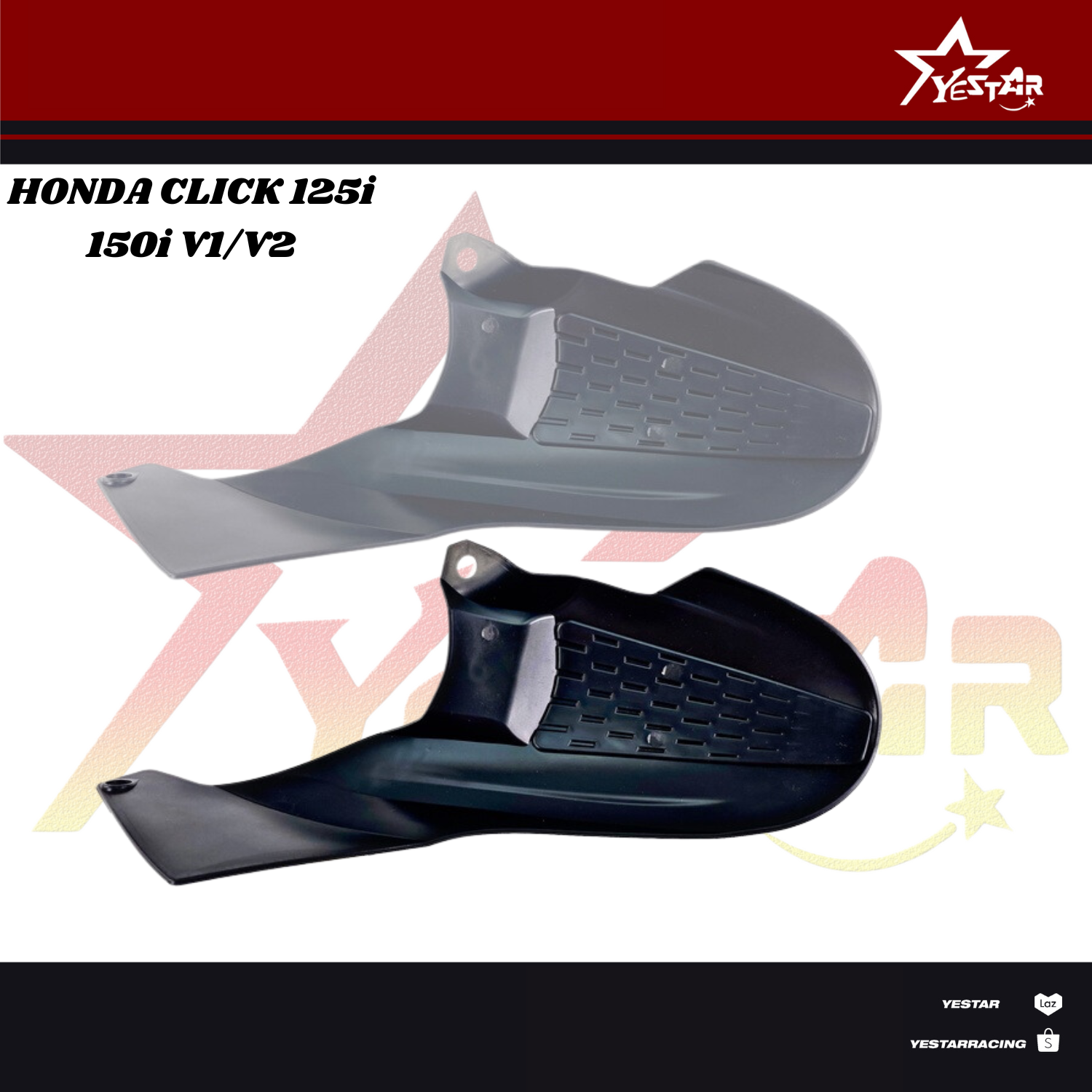 Yestar Racing Honda Click 125i 150i V1/V2 Rear Fender Tire Hugger ...