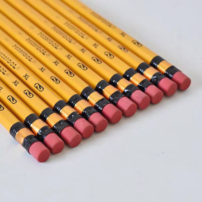 1Box/12pcs Pencil (#2 Medium) Pencil with Eraser Student Sketch Pen ...