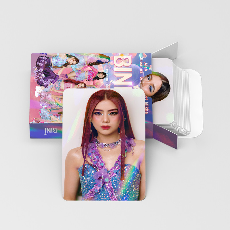 124Pcs BINI Holographic Postcards Laser Photocards Kpop Lomo Card Aiah ...