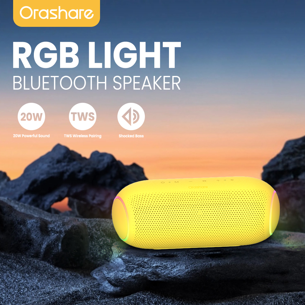 Orashare BS18Plus 20W Bluetooth Speaker With RGB TWS Wireless Speaker ...