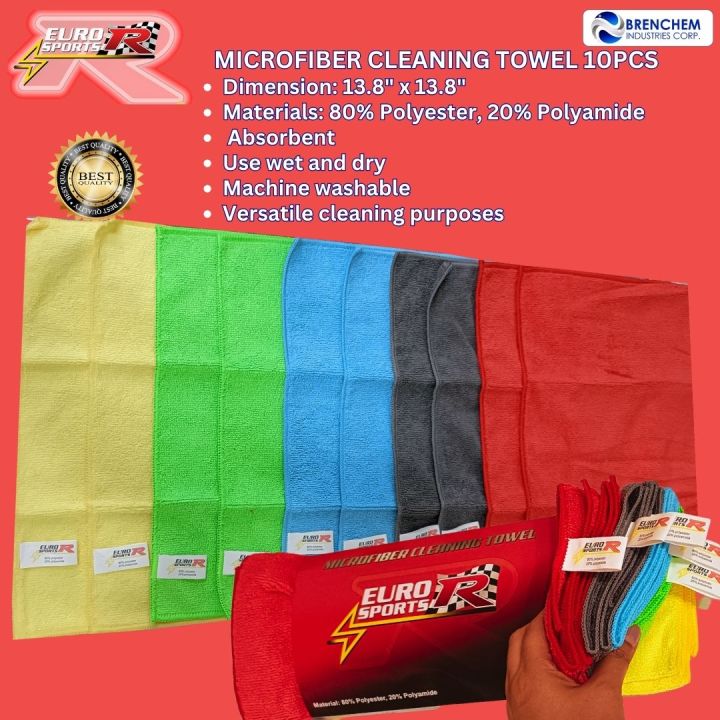 Euro Sports R Microfiber Absorbent Cleaning Towel Cloth /Dual sided ...