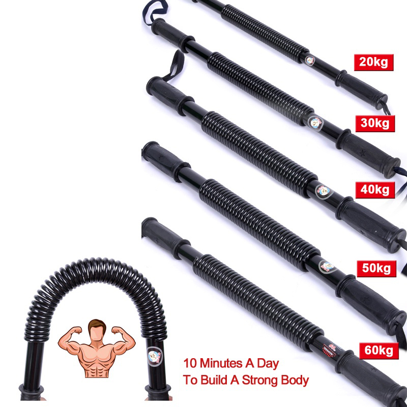 20-60KG Spring Arm Strength Hand Gripper Power Twister Resistance Bend ...