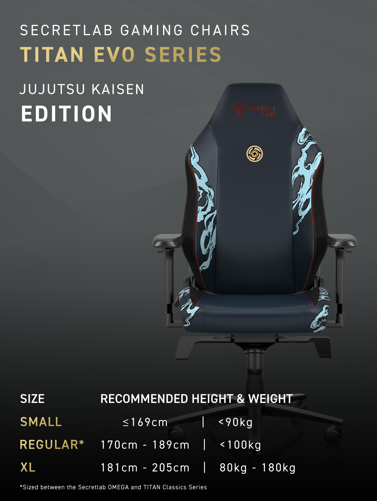 Secretlab TITAN Evo Gaming Chair—Jujutsu Kaisen Edition (Size R ...