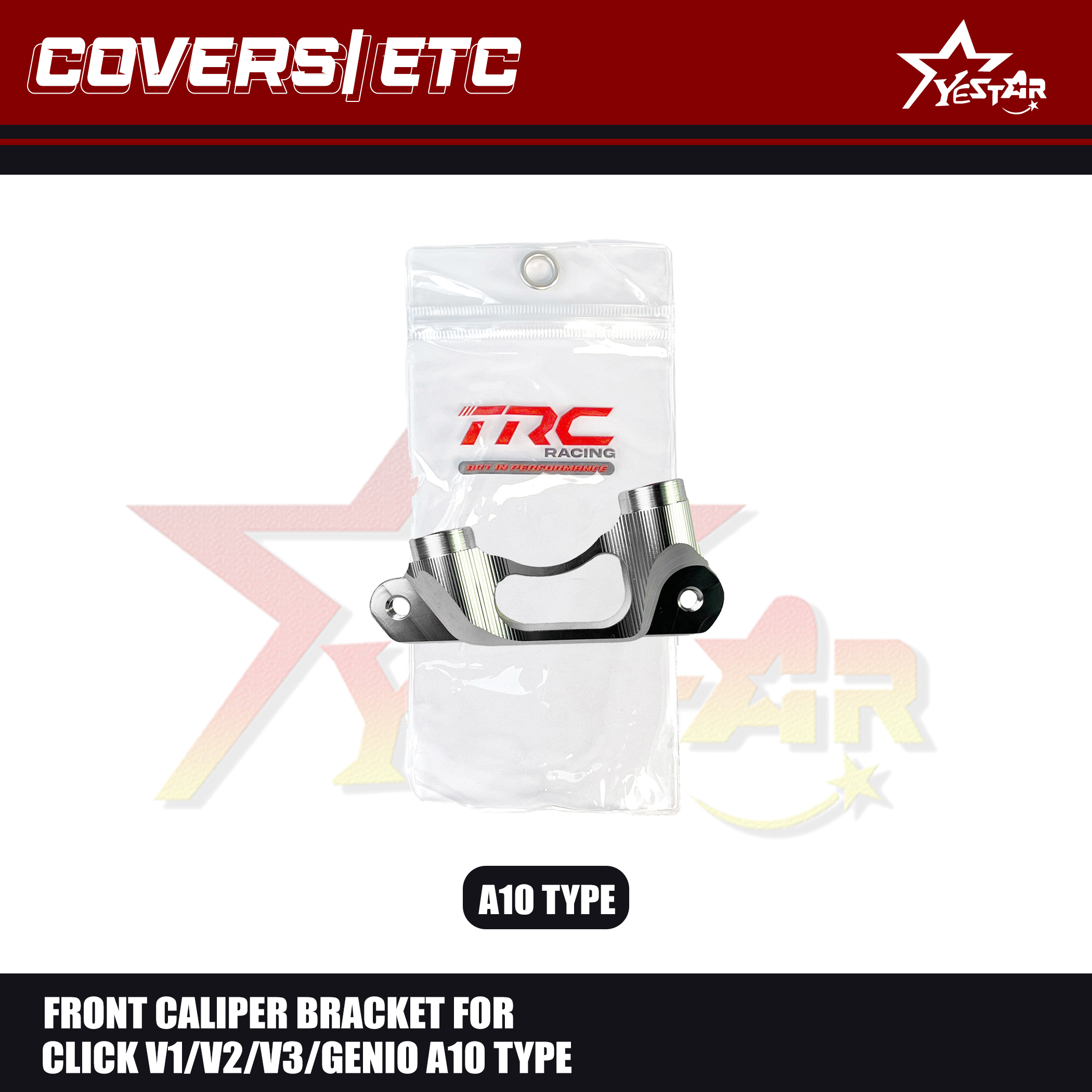 Yestar 2 POT Radial Brake Caliper Bracket CNC for Honda Click v1 v2 v3 ...