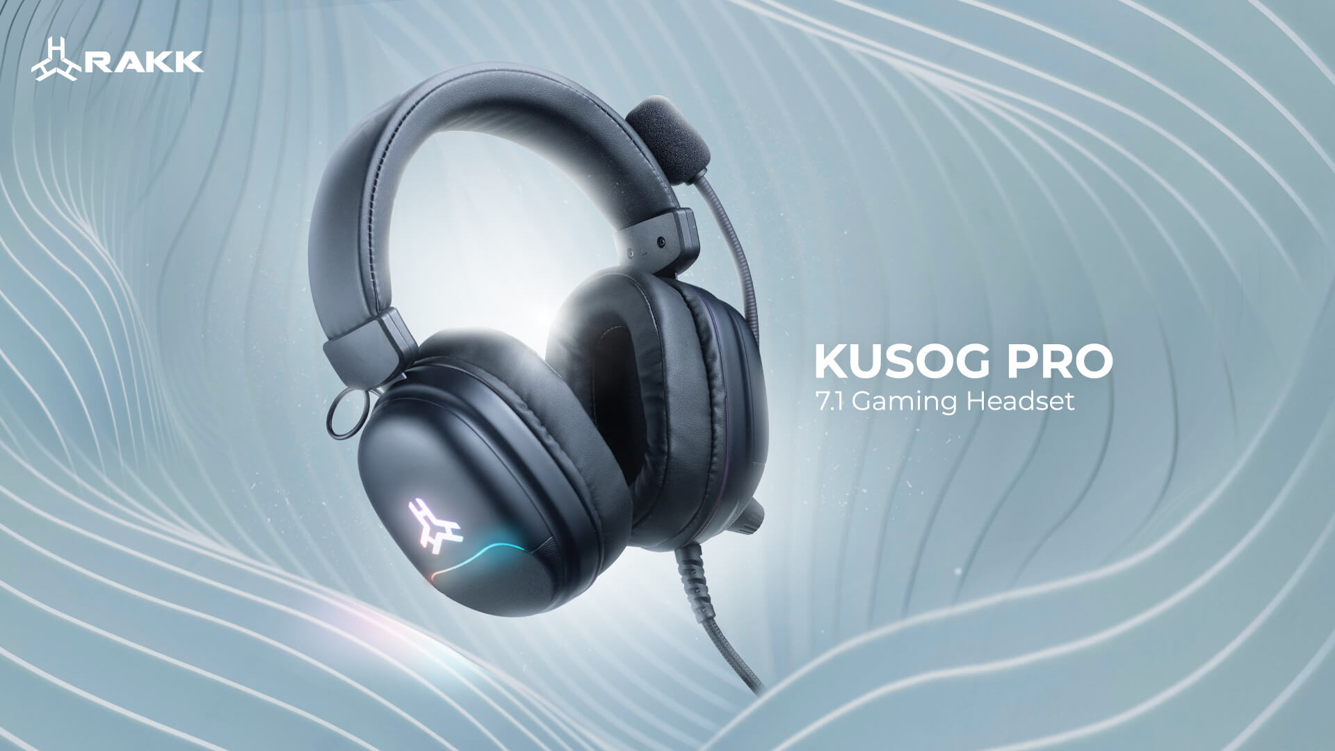 EasyPC RAKK Kusog Pro 7.1 Gaming Headset USB Black Noise