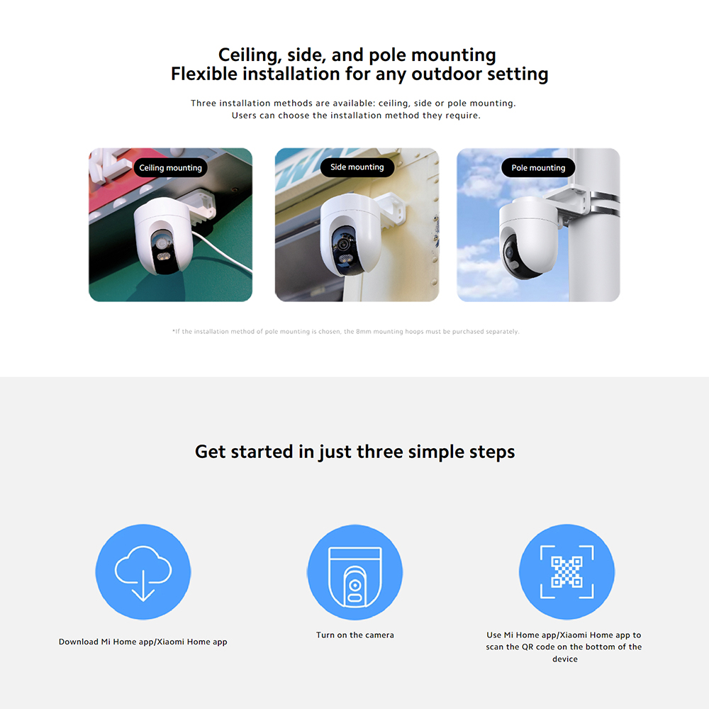 Xiaomi Outdoor Camera CW400 | 4MP, 2.5K Ultra-clear Picture Quality ...