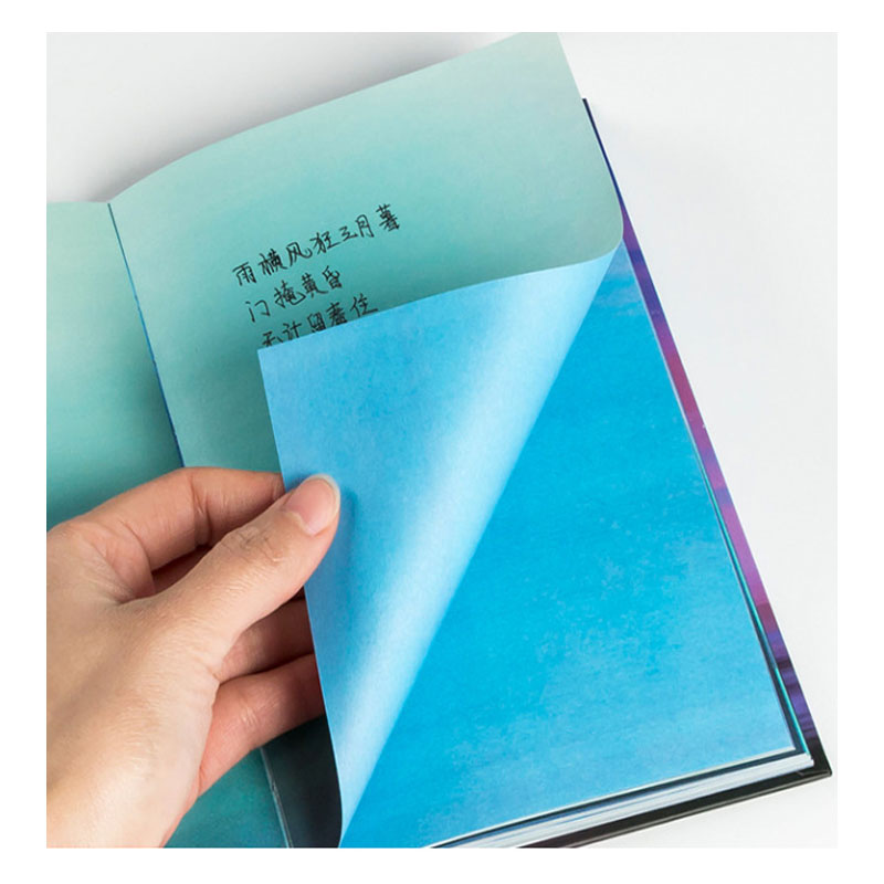 Blue A5 Notebook Blue Whale Night Flight Color Inner Page Hard Surface ...