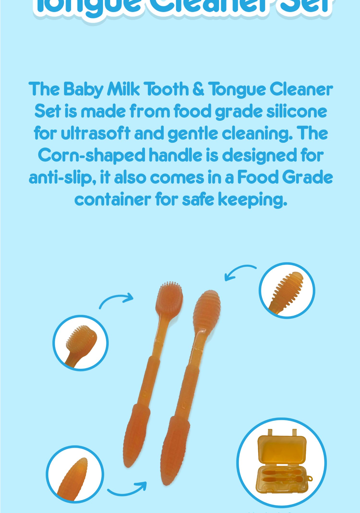 Tiny Buds Baby Milk Tooth Tongue Cleaner Set Shopee Philippines