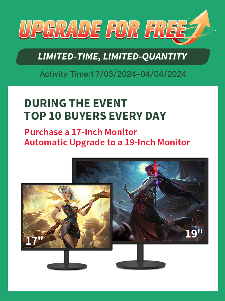 ICON Monitor 17/19/22/24/27 Inch LED Rimless HDMI VGA Brand New ...