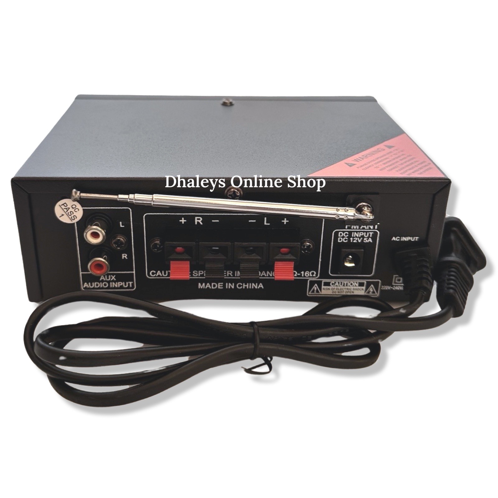 AC-DC Amplifier AK-699BT 220VAC to 12V DC Amplifier with BT / FM / USB ...