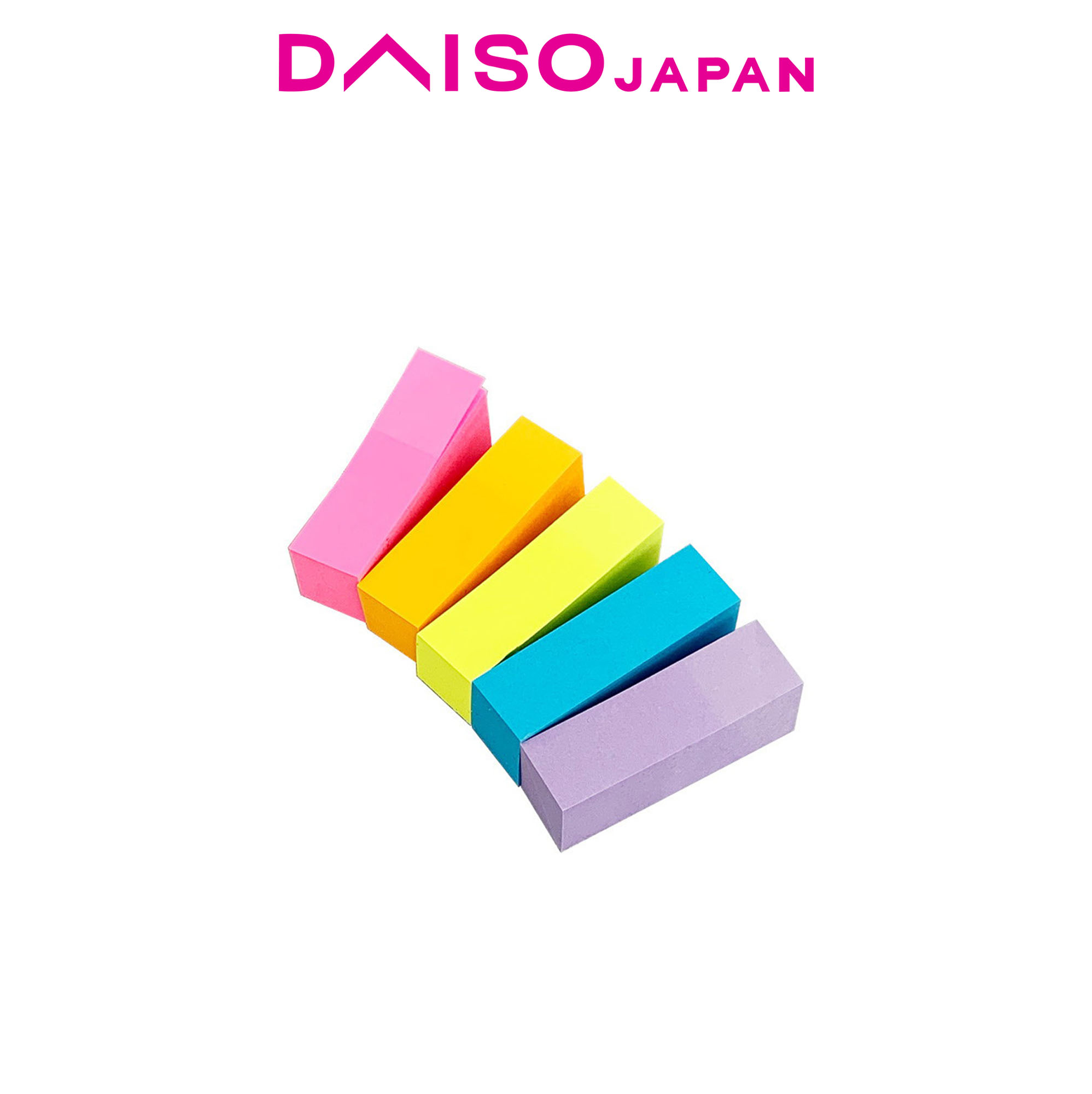 Daiso 5 Colors Sticky Notes (5cm x 1.5cm) | Shopee Philippines