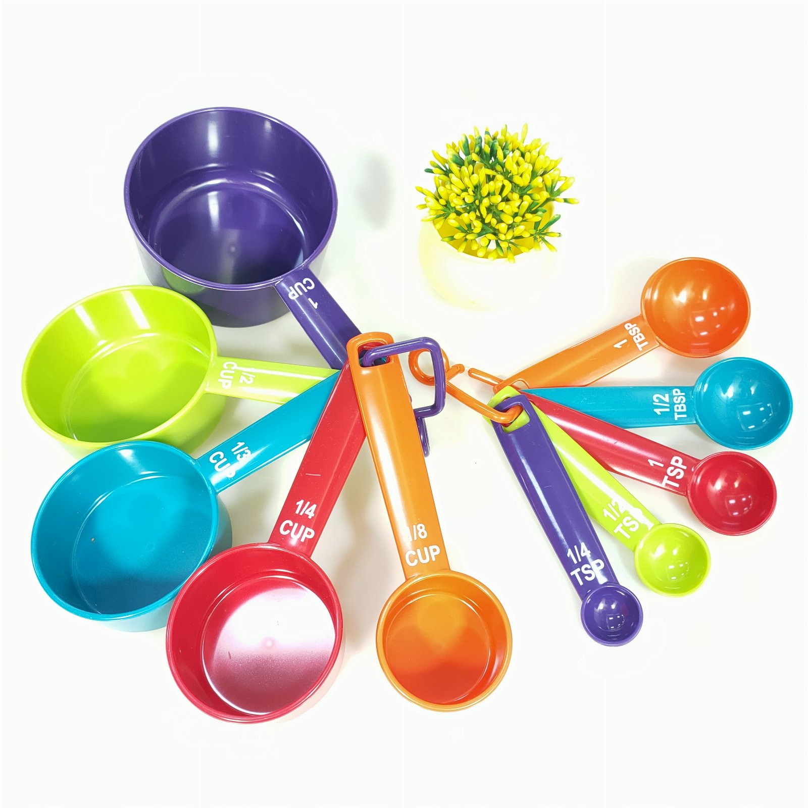 10-PIECES MEASURING CUPS AND SPOON SET BAKING SUPPLIES KITCHEN UTENSILS ...