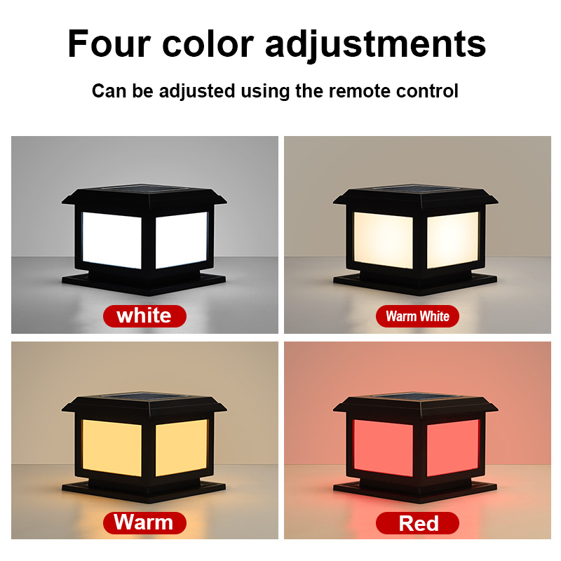 Solar Gate Pillar Light LED Outdoor Lamp Waterproof solar post light ...