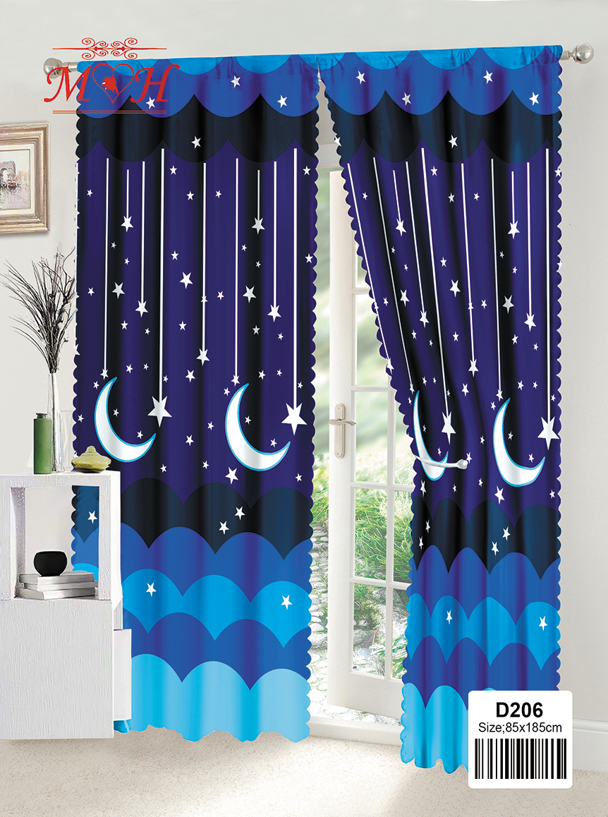 New window curtain 85 x 185cm door curtain bedroom living room Shopee