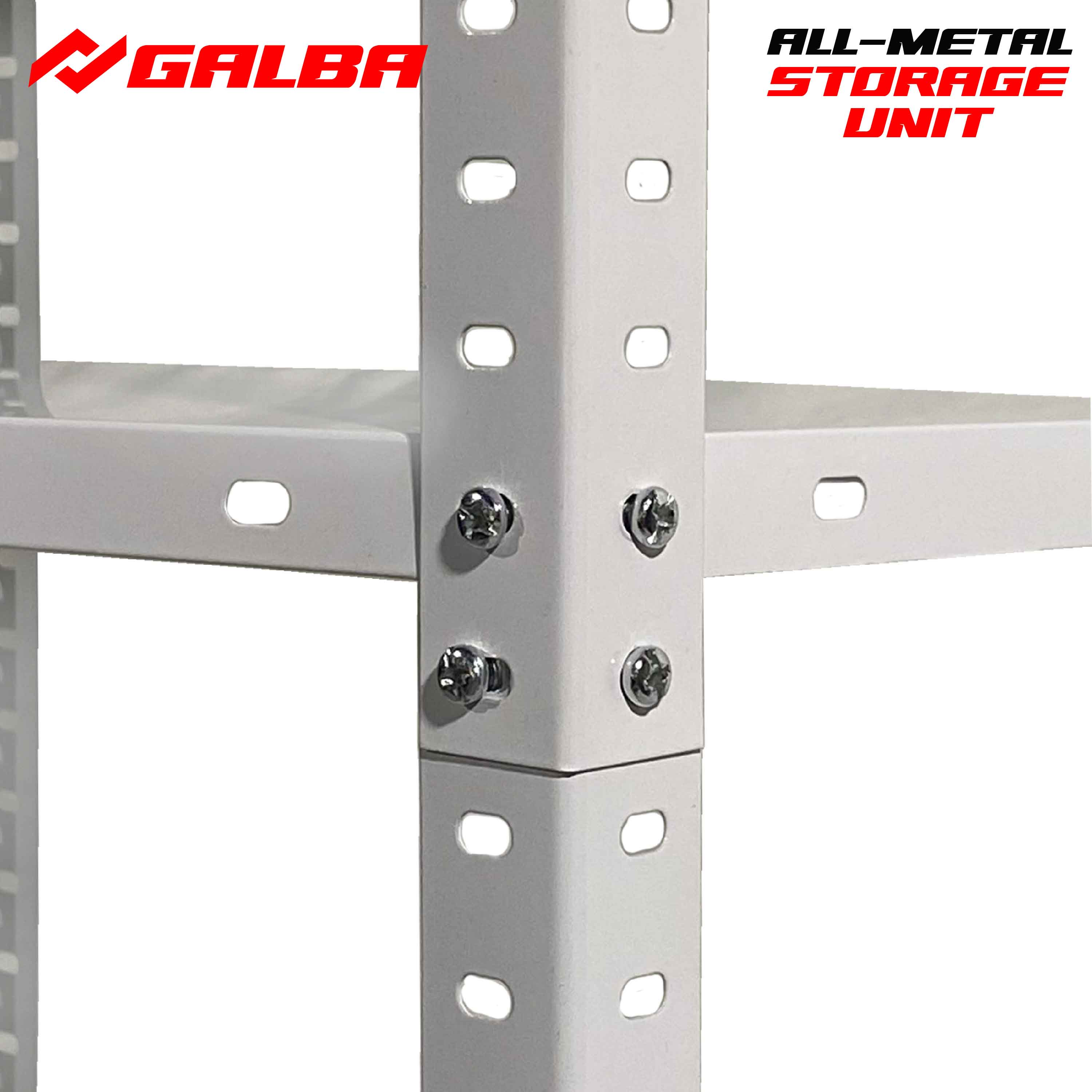 GB30 WHITE Metal Shelving Storage Unit Adjustable 3, 4 and 5 Layers ...