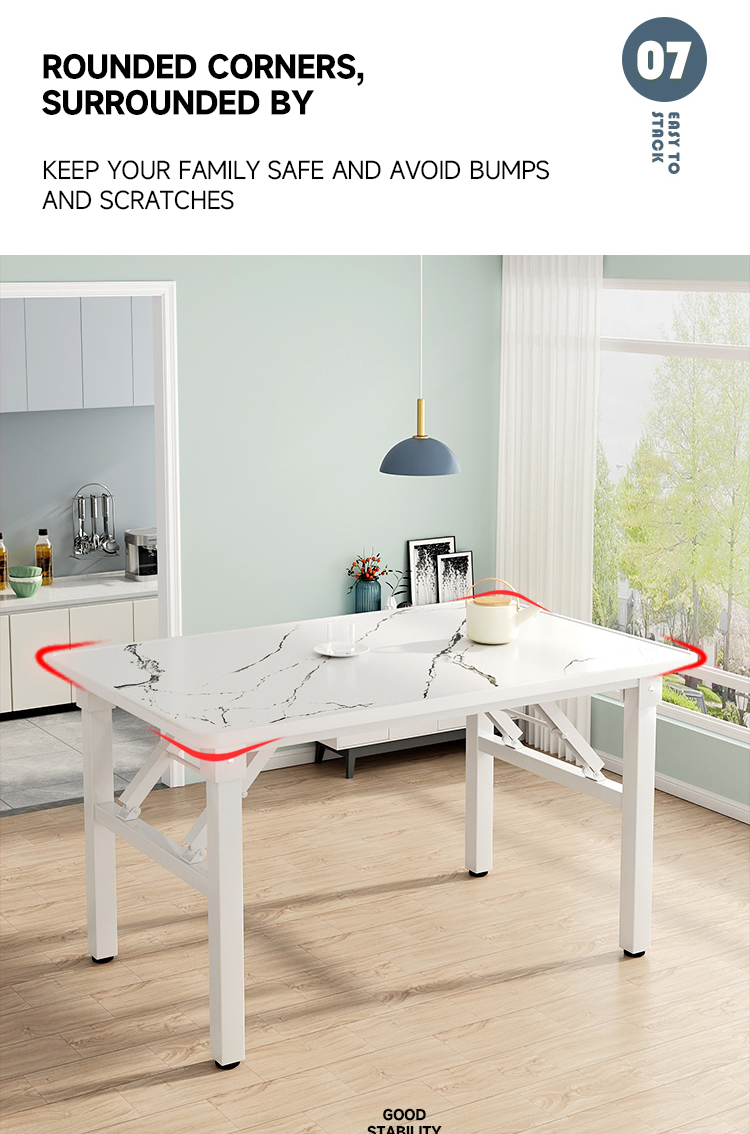 Evora Foldable Table Desk Multipurpose Dining/Computer Study Table ...