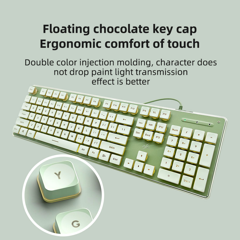 Zeus K-88 104 Keys Membrane Keyboard USB Wired Silent LED Backlit For ...