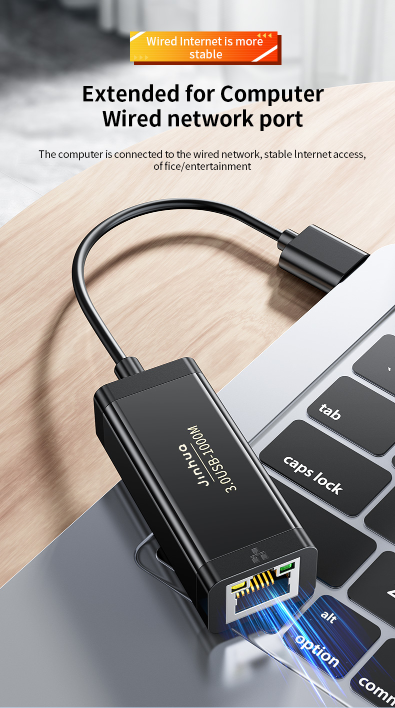 Jinhua 100M/1000M USB 3.0 Ethernet adapter USB to RJ45 Gigabite ...