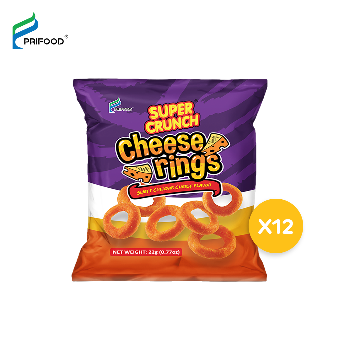 Super Crunch Cheese Rings 22g (bundle of 12) | Shopee Philippines
