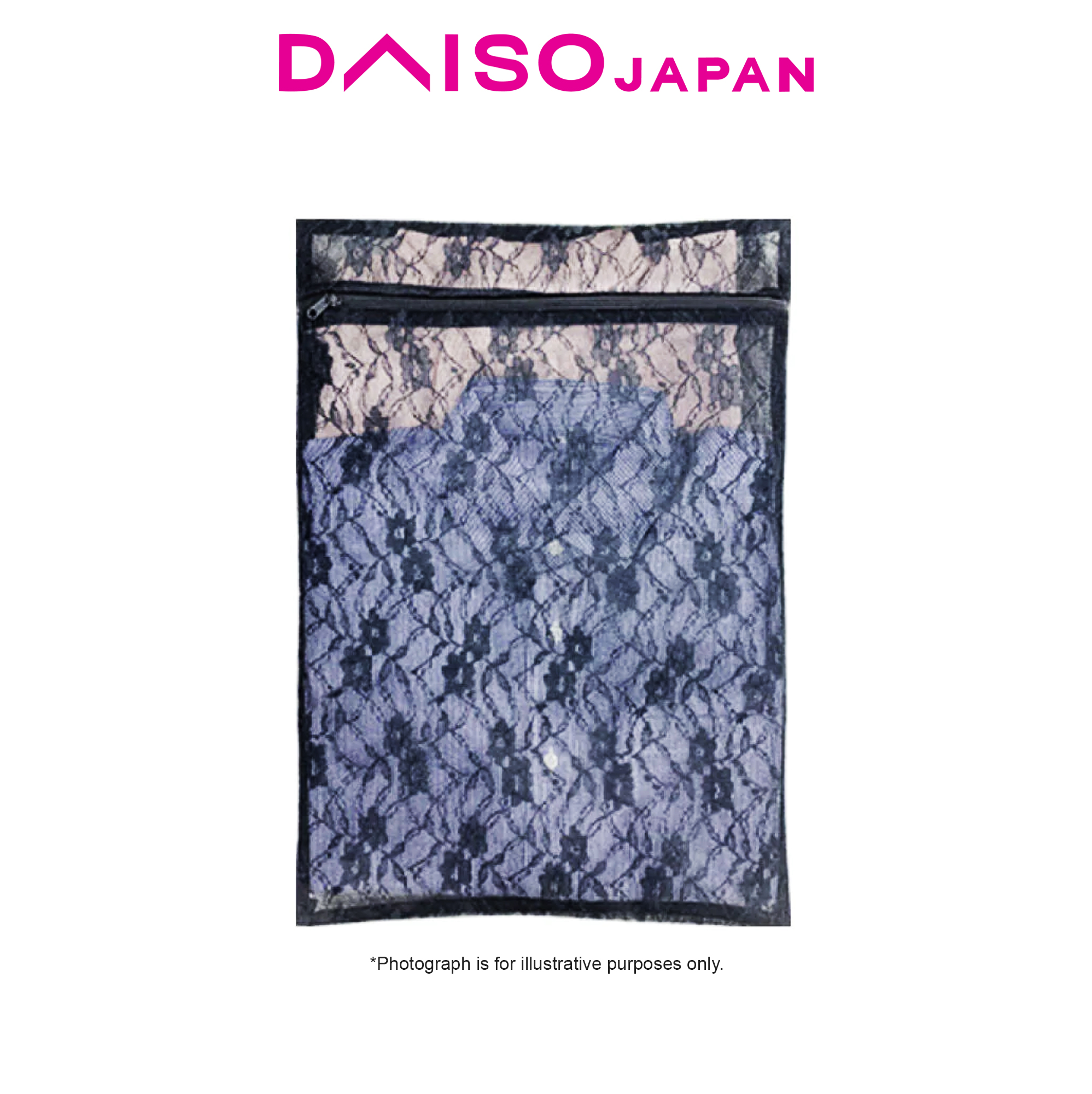 Daiso Rectangular Lace Laundry Net in Black | Shopee Philippines