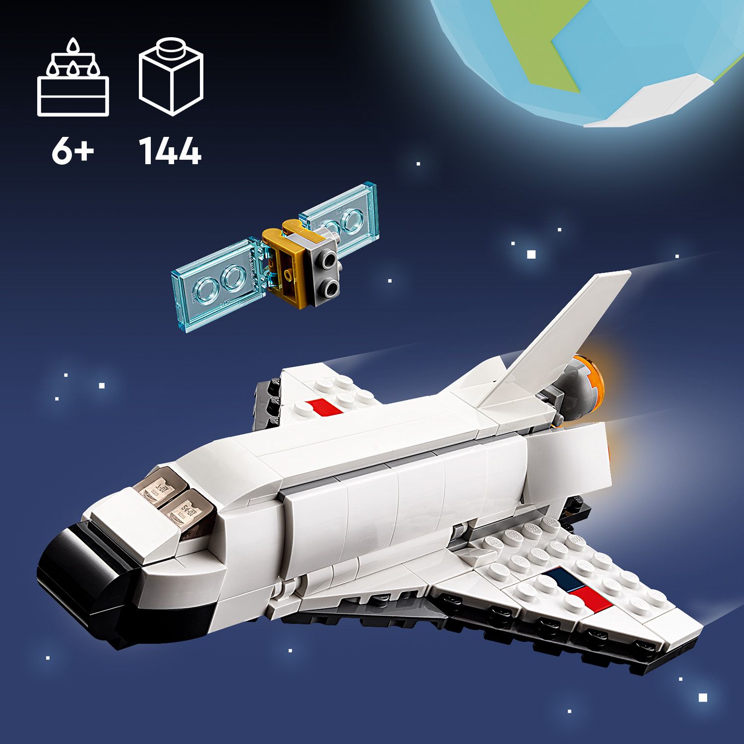 LEGO Creator 3 in 1 31134 Space Shuttle (144 Pieces) | Shopee Philippines