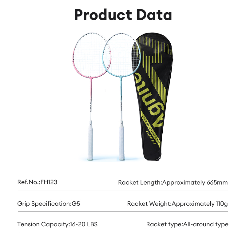Deli Agnite 16-20LBS Iron Split Badminton Racket 2PCS/Pair | Shopee ...