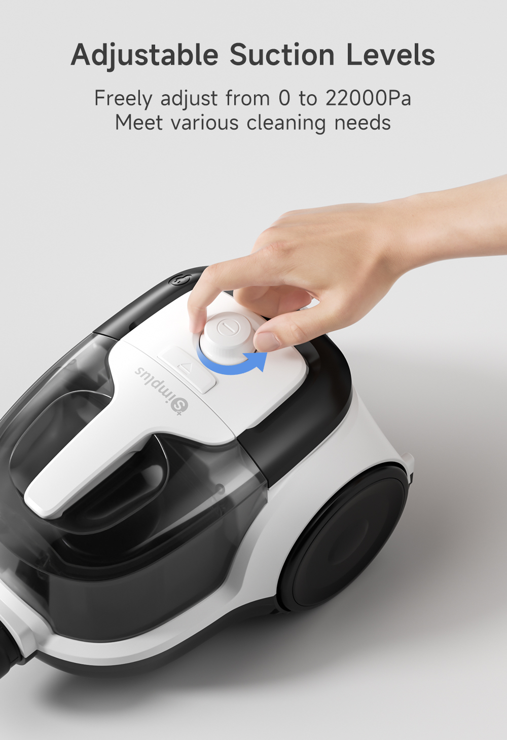 Simplus Vacuum Cleaner 22000pa Ultra-Powerful Suction 1.2L Large Dust ...