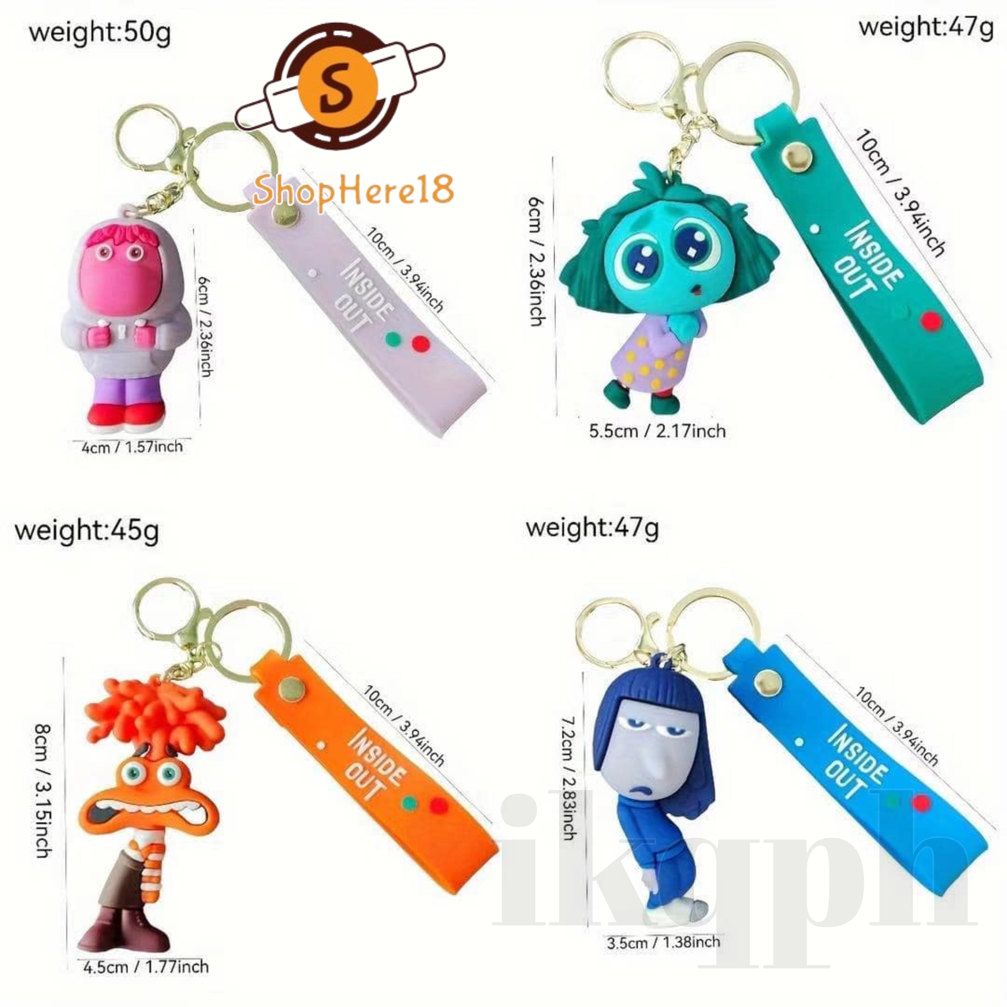 IKQPH 1pc Inside Out Characters Including Anxiety, Envy, Embarrassment ...