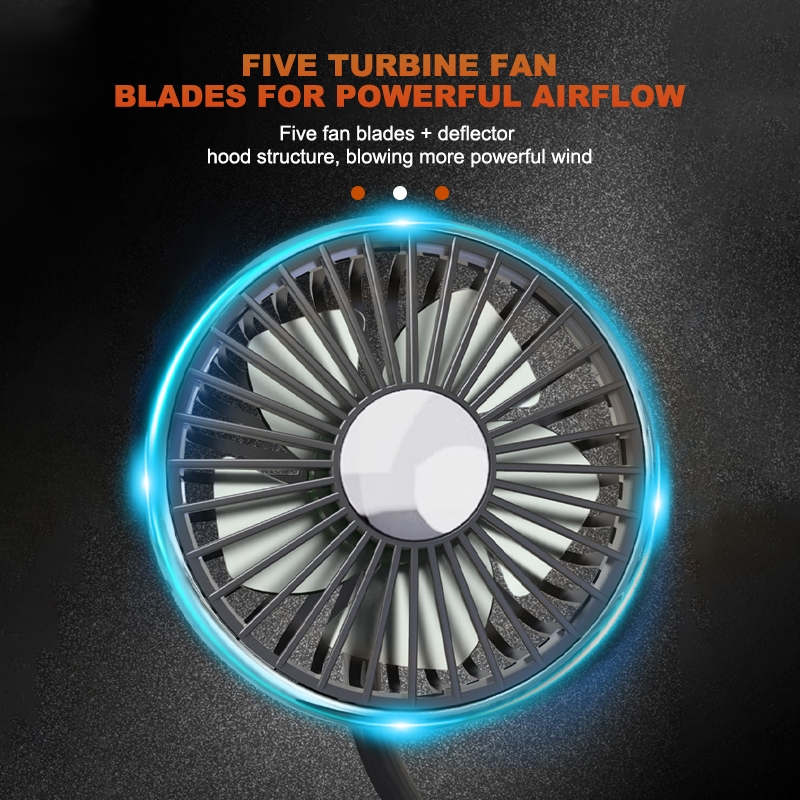 Quiet Bus Cabin Fan 12V/24V Metal Truck Fan - 8 Inch Quiet Cooling Fan ...