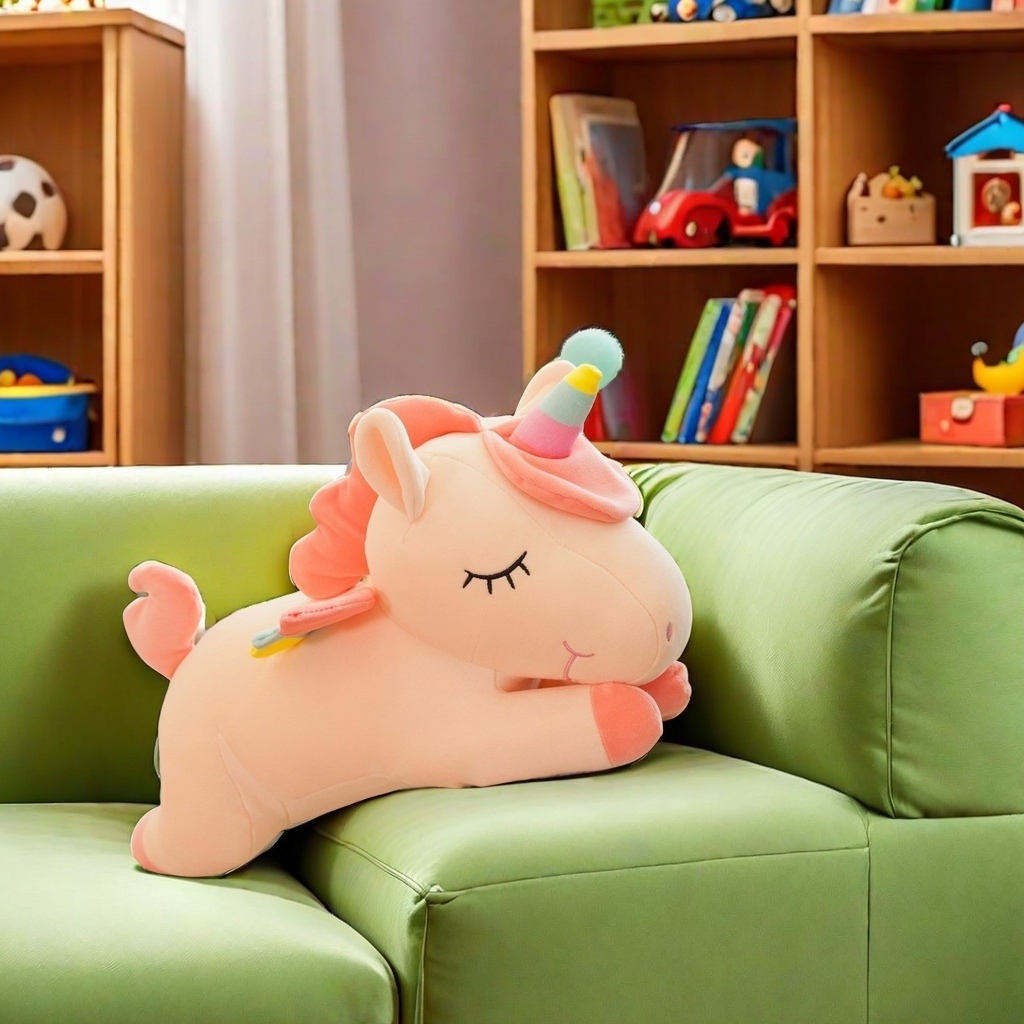 Timi Unicorn Stuffed Toy Unicorn Doll Pillow Rainbow Pony Plush Toy for ...